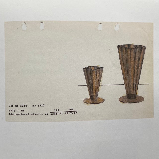 1950s Vases from Ystad-Metall Sweden, 1950s, Set of 2 For Sale - Image 5 of 6