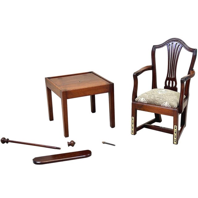 Brown Georgian Children's High Chair, 1780s For Sale - Image 8 of 10