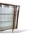 Mid-Century Formica and Curved Glass Display Bar with Etched Design For Sale - Image 6 of 8