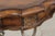 Leather Top Wrought Iron Base Mahogany Side Table For Sale - Image 9 of 14