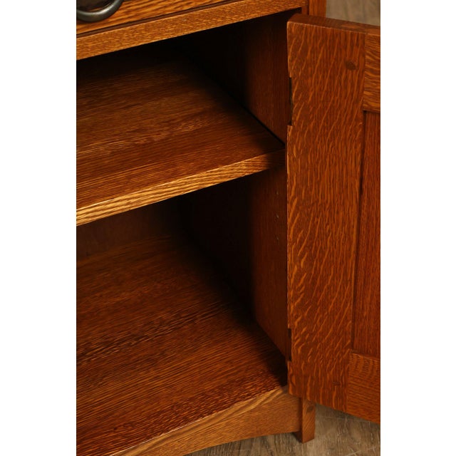 Stickley Mission Oak Harvey Ellis Inlaid Nightstand For Sale In Philadelphia - Image 6 of 18