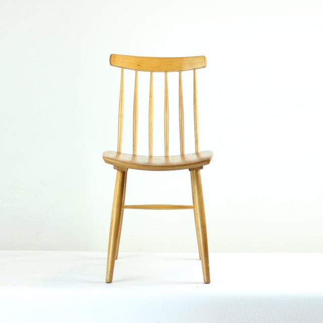 Mid-Century Oak Chair, 1975 For Sale - Image 15 of 16