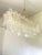 Luxury Italian Rectangular "Square ” Murano Glass Gold Chandelier by Simoeng For Sale - Image 4 of 8