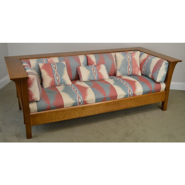 Stickley Mission Collection Oak Prairie Sofa Settle B Chairish