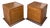 Mid 20th Century Kim3 International Furnishings Bamboo Box Side Tables For Sale