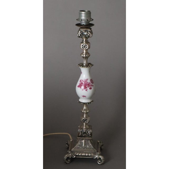 1950s Romantic Baroque Table Lamp 1960s For Sale - Image 5 of 14