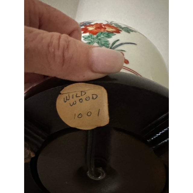 Vintage Chinese Porcelain Ginger Jar Lamp by Wildwood For Sale In Detroit - Image 6 of 8