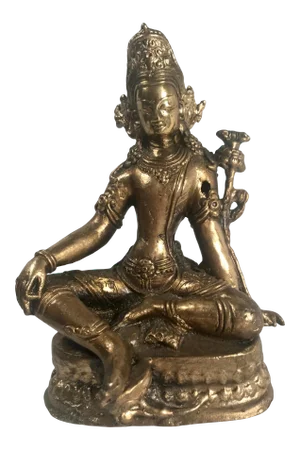 19th Century Gold Gilded Bronze Buddha