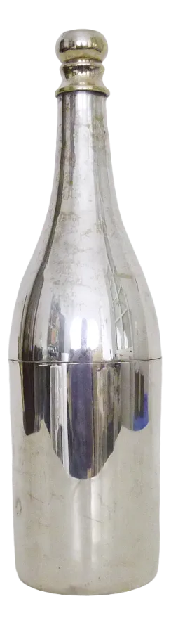 Silver Metal and Brass Shaker, 1920