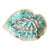 Begonia Majolica English Leaf Plate With Stand For Sale