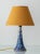 1920s Antique Art Deco Gouda Pottery Table Lamp with New Ochre Linen Shade, 1920s For Sale - Image 5 of 18