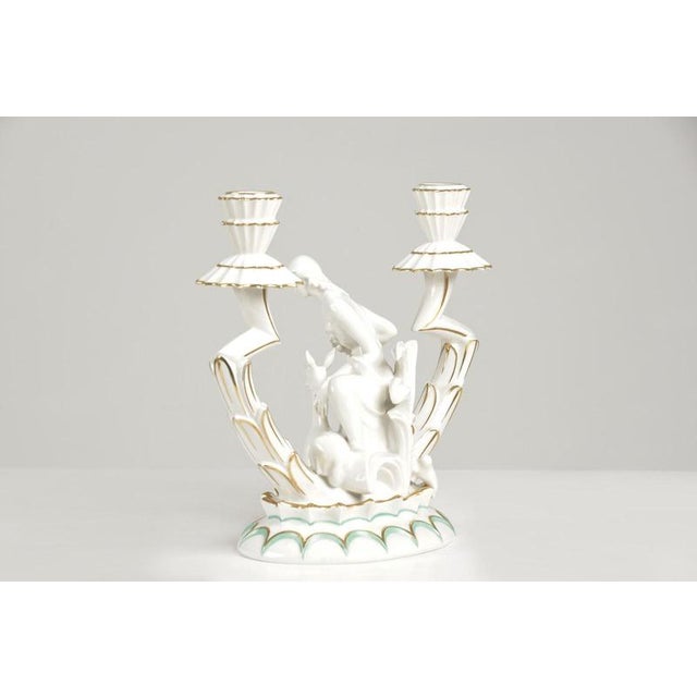 Chandelier in Porcelain by Karl Tutter, Germany, 1925 For Sale - Image 6 of 15