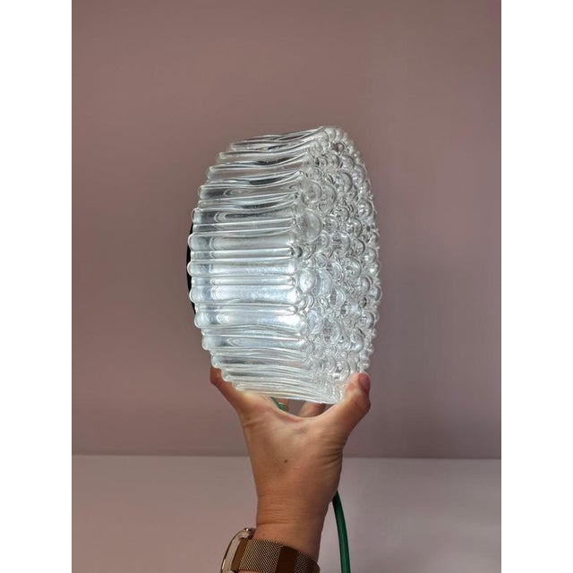 Wall or Ceiling Lamp in Crystal Glass with Black Base by Staff, 1970s For Sale - Image 9 of 11