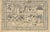 Illustration of a Village by the River - Amate Bark Drawing in Ink Illustration with people in a village by Cristino...