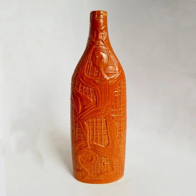 Red Mid-Century Italian Ceramic Vase by Cesare Sartori For Sale - Image 8 of 12