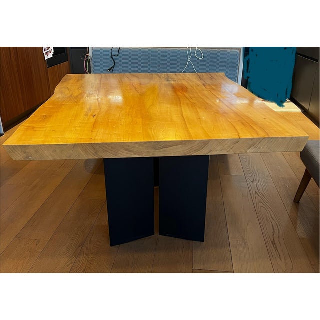 Urban Hardwoods Custom American Elm Live Edge Dining Table For Sale - Image 9 of 12