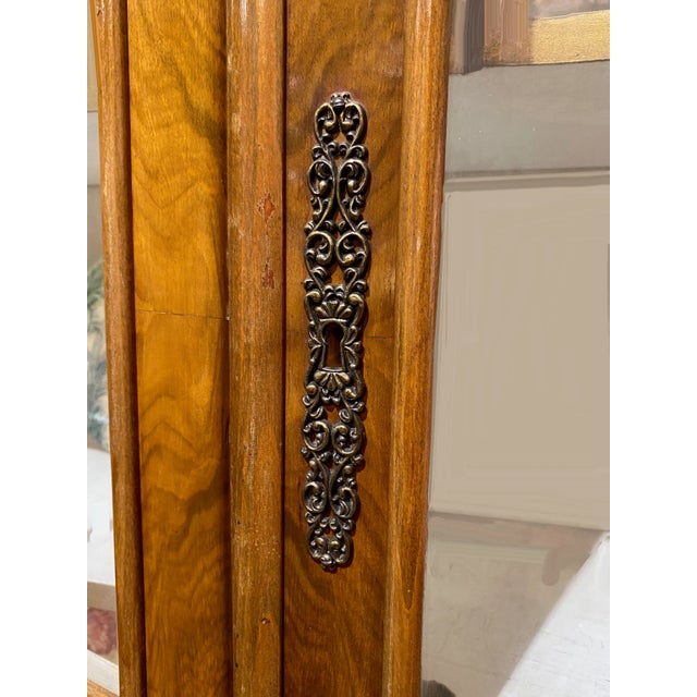 Dutch Walnut Bombe Breakfront For Sale - Image 4 of 6