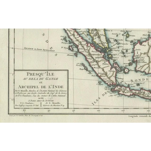 Paper Tardieu Map of Southeast Asia, 1797 For Sale - Image 7 of 8