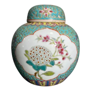 Chinese Famille Rose Ginger Jar