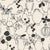 Flower Vases Wallpaper by Susan Hable in Off White / Black For Sale