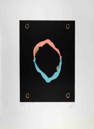 Erté, Nude Letter O, 1976, Lithograph