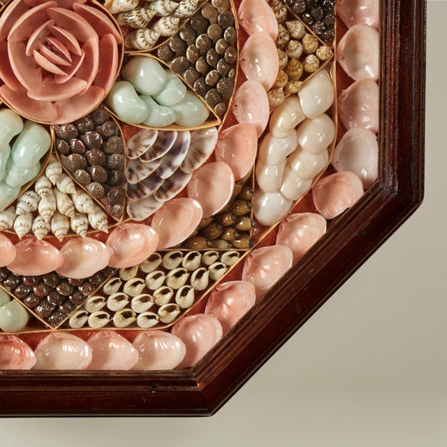 Pink Vintage Sailors Valentine For Sale - Image 8 of 8