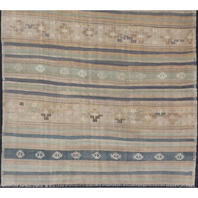 Vintage Turkish Kilim Rug, Keivan Woven Arts / rug EN-P13795, country of origin / type: Turkey / Kilim, circa Mid-20th...