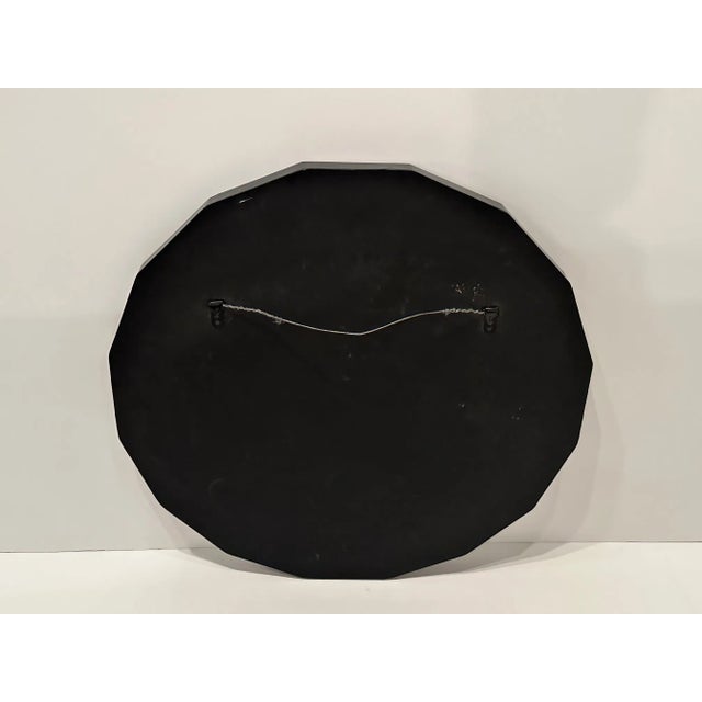 Mid-Century Modern Scalloped Round Mirror For Sale - Image 10 of 11