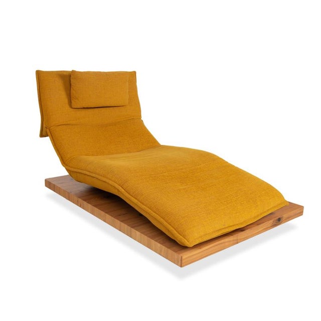 Yellow Gold Fabric Free Motion Edit 2 Lounger Electric Function from Koinor For Sale - Image 5 of 16