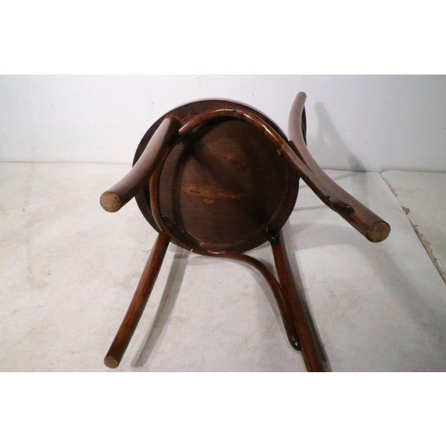 Thonet Early 20th Century Iconic Vienna Secessionist Style Bentwood Cafe Dining Bistro Chair For Sale - Image 4 of 5