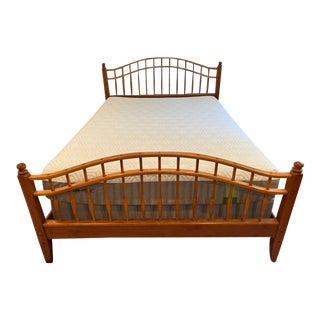 Queen Cherry Spindle Bed For Sale