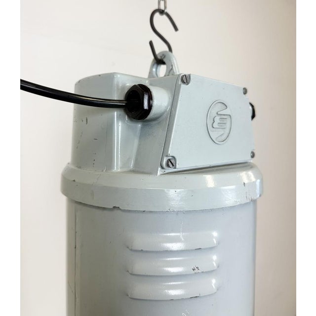 Large Industrial Aluminium Pendant Light from Elektrosvit, 1960s For Sale - Image 10 of 18