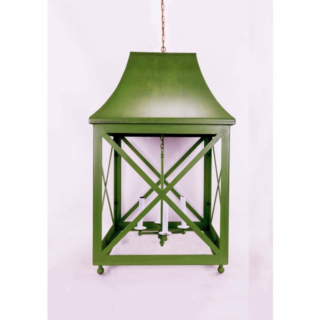 Art Deco A Stunning Large Indoor Lantern/Indoor Chandelier/Chandelier For Sale - Image 3 of 8