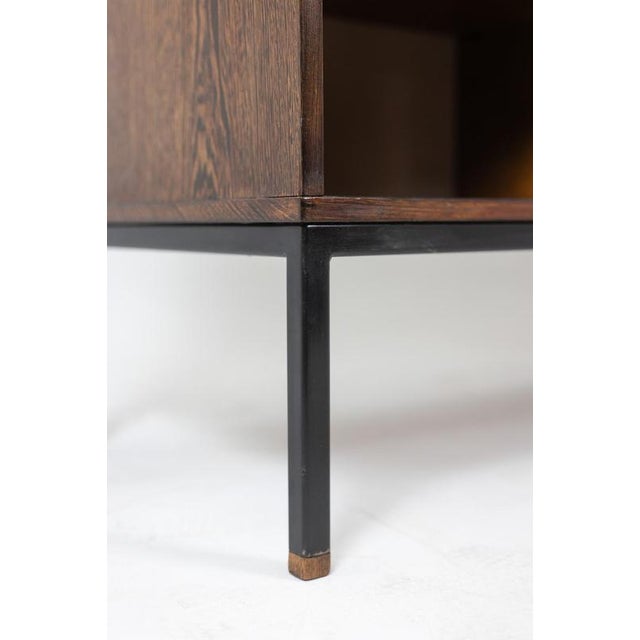 Wood Sideboard in Wenge and Raffia by Martin Visser, 1970s For Sale - Image 7 of 11