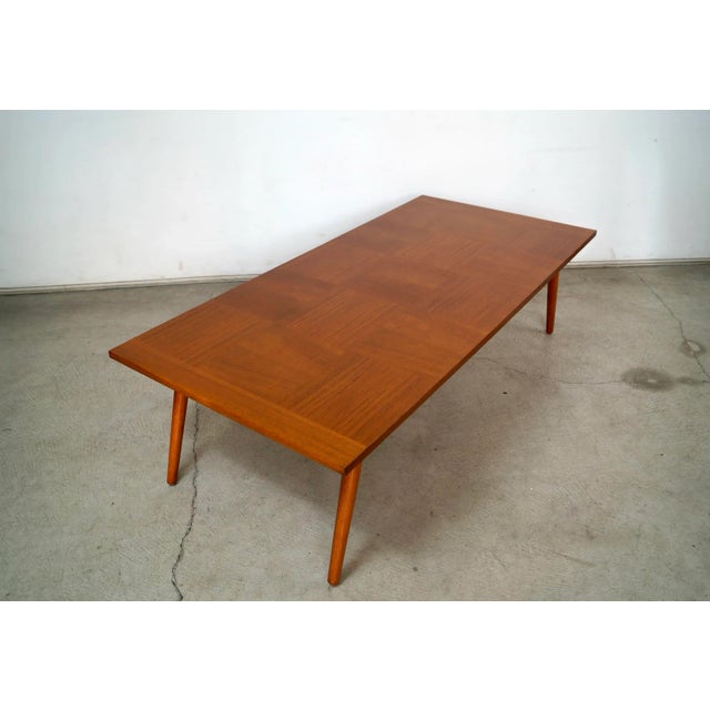 Mid-Century Modern 1960’s Mid-Century Danish Modern Teak Coffee Table For Sale - Image 3 of 12