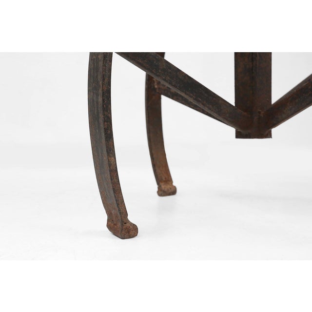 Industrial Black Metal Stool, France, 1920s For Sale - Image 9 of 16