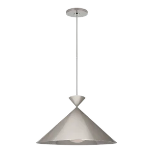Paloma Contreras for Visual Comfort Signature Collection Orsay Grande Pendant in Polished Nickel with White Glass