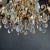 1950s Chandelier in Gilded Iron and Crystals, 1950s For Sale - Image 5 of 11