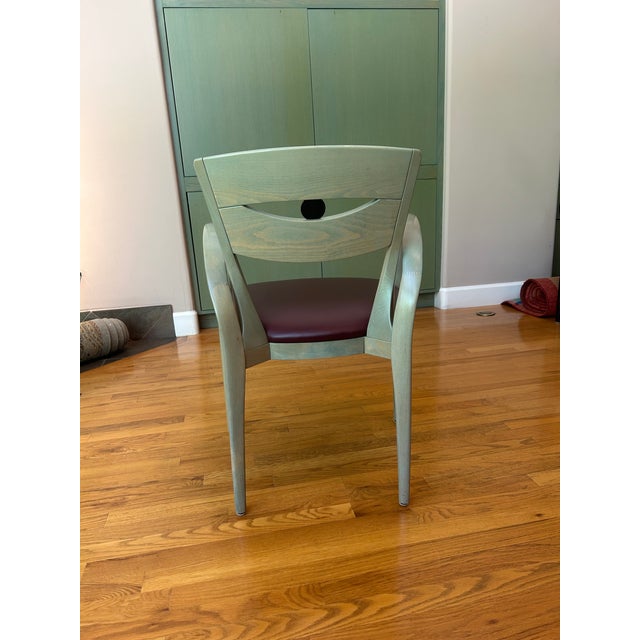 Set of 6 DeTriana Dining Armchairs by Perry King & Santiago Miranda for Atelier International, Italy, 1993 For Sale In Denver - Image 6 of 16