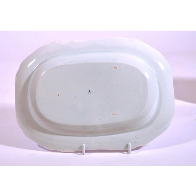 Spode Spode Neo-Classical Greek Pattern Blue Rectangular Dessert Dishes- Four Figures in Battle For Sale - Image 4 of 5