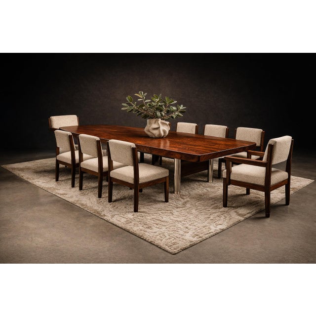 Sergio Rodrigues, 1959. Eight Tiao chairs in Rosewood (2 armchairs + 6 chairs) - Lot 893-894 For Sale - Image 12 of 17