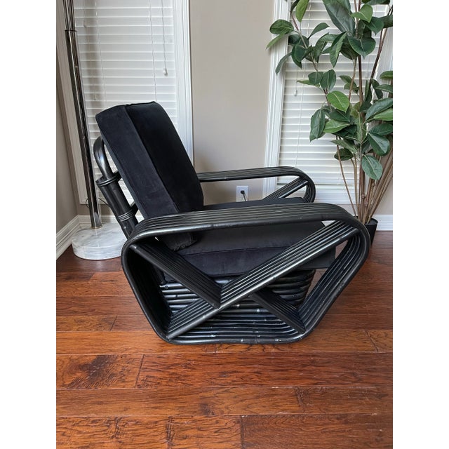 Mid 20th Century Mid 20th Century Stacked Rattan "Pretzel" Chair After Paul Frankl For Sale - Image 5 of 10