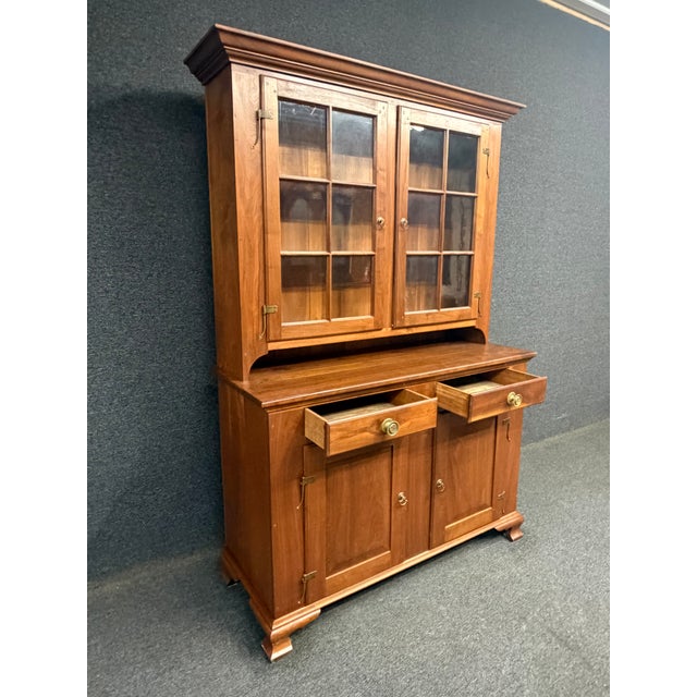 Bench-Made Chippendale Style Walnut Dutch Cupboard For Sale - Image 11 of 11