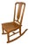 Antique Tiger Oak Rocking Chair, Side Chair and Accent Table, Set of 3 For Sale