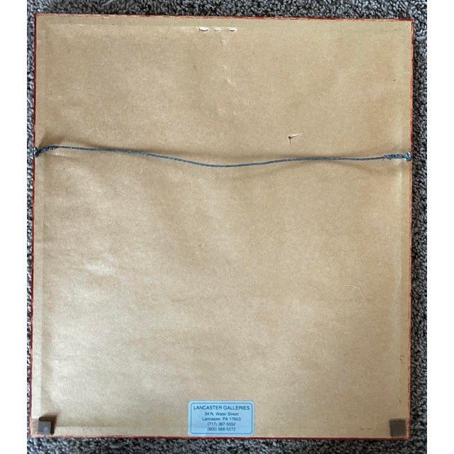 1980s Charles Demuth Framed Print ‘From the Garden of the Chateau’ For Sale - Image 5 of 5