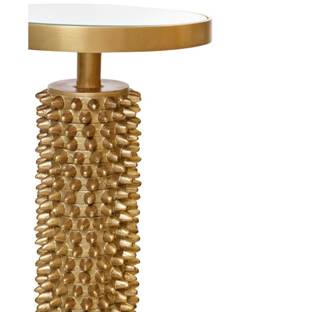 New special order item. Not vintage. Elevate your space with the Talia Pedestal Accent Table - a uniquely designed table...