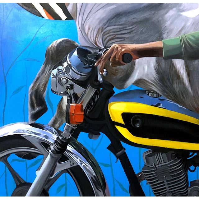 Contemporary "Holy Cow", Acrylic Painting on Canvas For Sale - Image 3 of 4