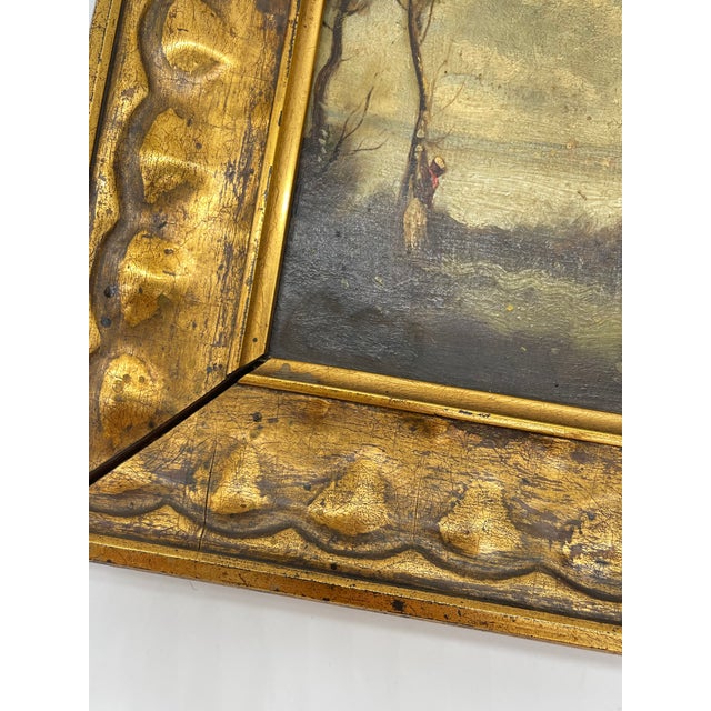 Late 19th Century Lakeside Landscape, 1890, Oil on Canvas, Framed For Sale - Image 5 of 18