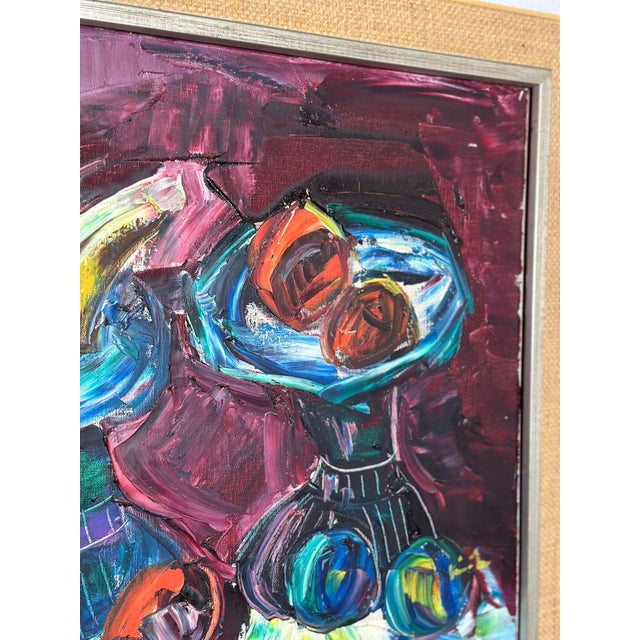 Roy, Still Life, 1969, Oil on Canvas, Framed For Sale - Image 8 of 18