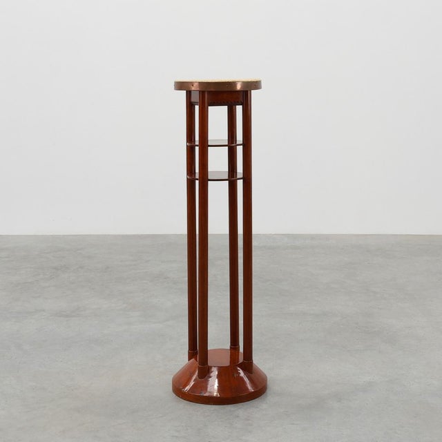 Vienna Secession Pedestal in Wood and Copper, Austria, 1910s For Sale - Image 11 of 11